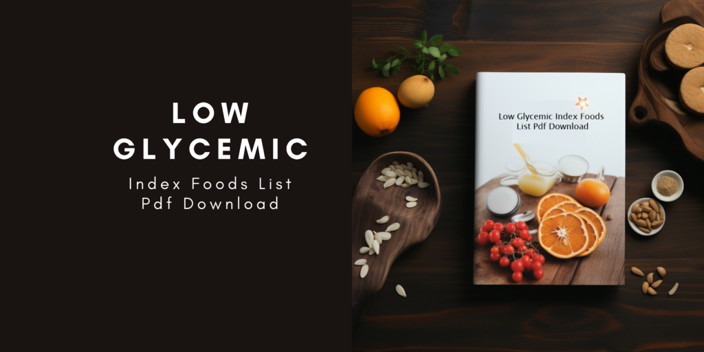 Low Glycemic Index Foods List Pdf | Blog